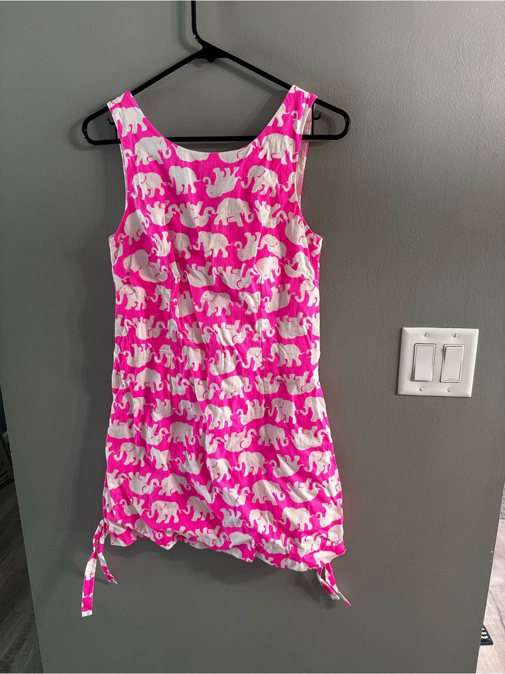 Lilly Pulitzer Hot Pink & White Elephant Tank Dress